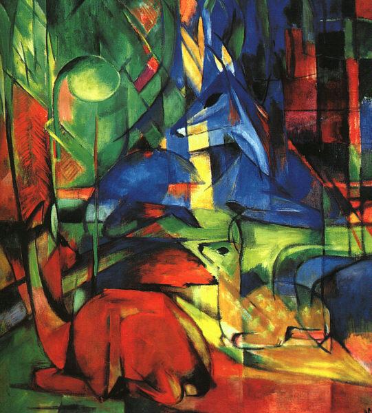 Franz Marc Deer in the Forest II